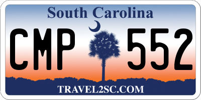 SC license plate CMP552