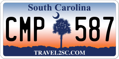 SC license plate CMP587