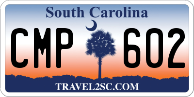SC license plate CMP602
