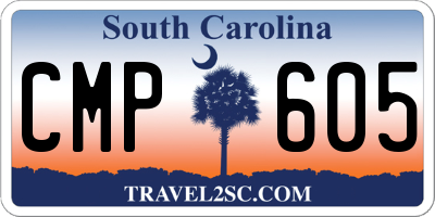 SC license plate CMP605