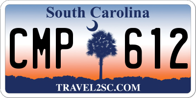 SC license plate CMP612