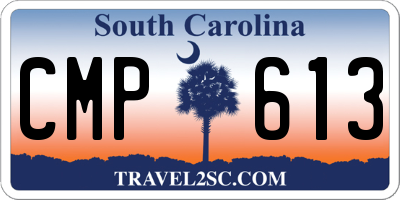 SC license plate CMP613