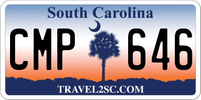SC license plate CMP646