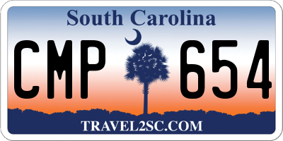 SC license plate CMP654
