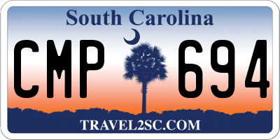 SC license plate CMP694