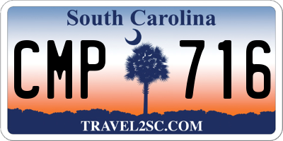 SC license plate CMP716