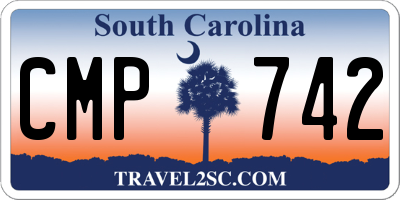 SC license plate CMP742