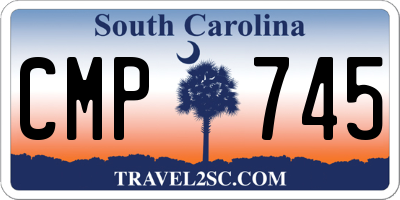 SC license plate CMP745