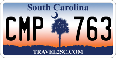 SC license plate CMP763