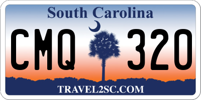 SC license plate CMQ320