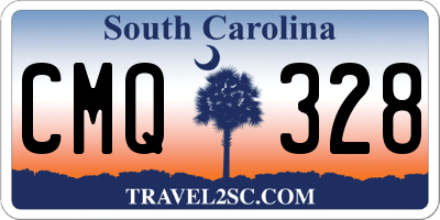 SC license plate CMQ328