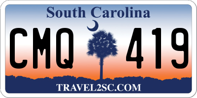 SC license plate CMQ419