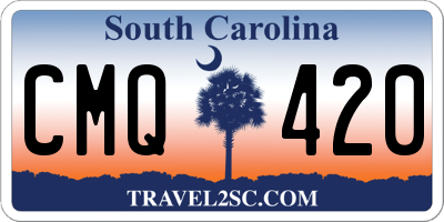 SC license plate CMQ420