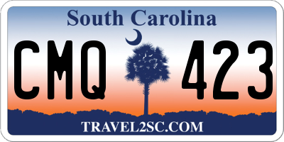 SC license plate CMQ423