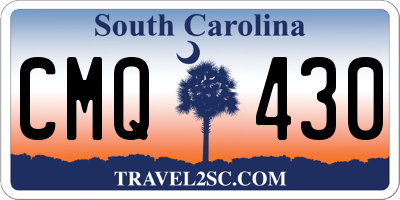 SC license plate CMQ430