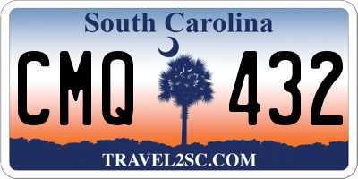 SC license plate CMQ432