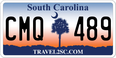 SC license plate CMQ489