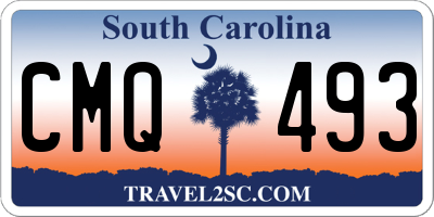 SC license plate CMQ493
