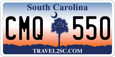 SC license plate CMQ550
