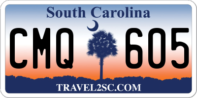 SC license plate CMQ605