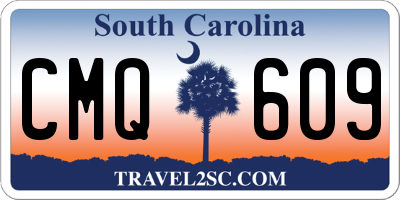 SC license plate CMQ609