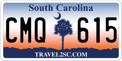 SC license plate CMQ615
