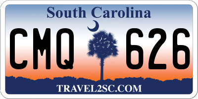 SC license plate CMQ626
