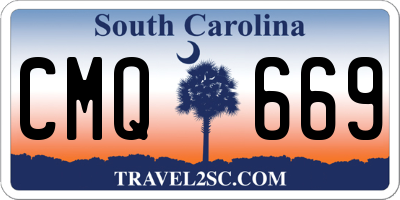 SC license plate CMQ669