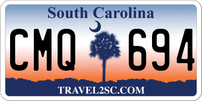 SC license plate CMQ694