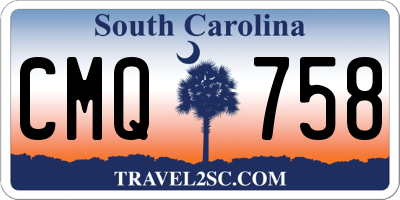 SC license plate CMQ758