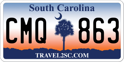 SC license plate CMQ863
