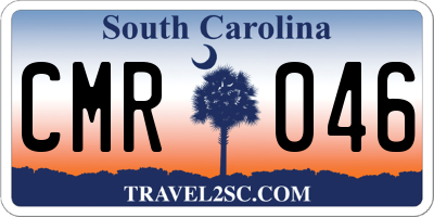 SC license plate CMR046