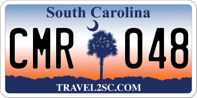 SC license plate CMR048
