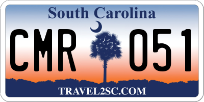 SC license plate CMR051