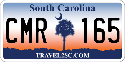 SC license plate CMR165