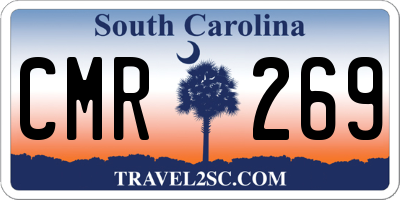 SC license plate CMR269