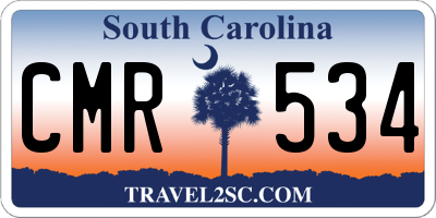 SC license plate CMR534