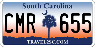 SC license plate CMR655
