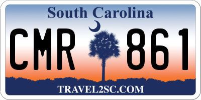 SC license plate CMR861