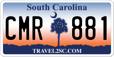 SC license plate CMR881