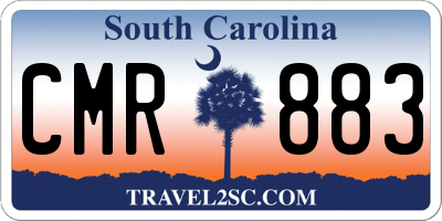SC license plate CMR883