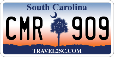 SC license plate CMR909