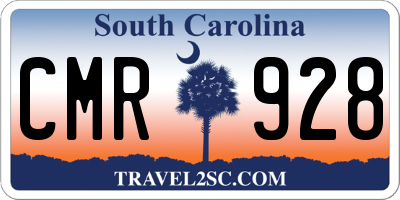 SC license plate CMR928