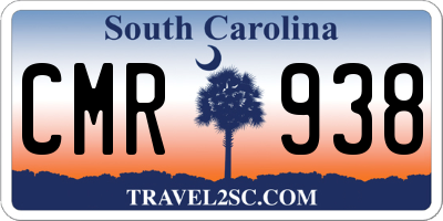SC license plate CMR938