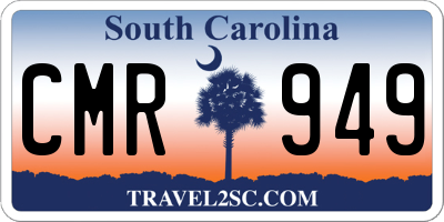 SC license plate CMR949