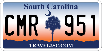 SC license plate CMR951