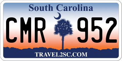 SC license plate CMR952
