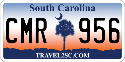SC license plate CMR956