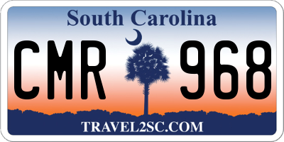 SC license plate CMR968