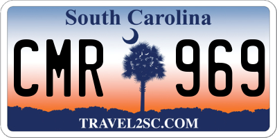SC license plate CMR969